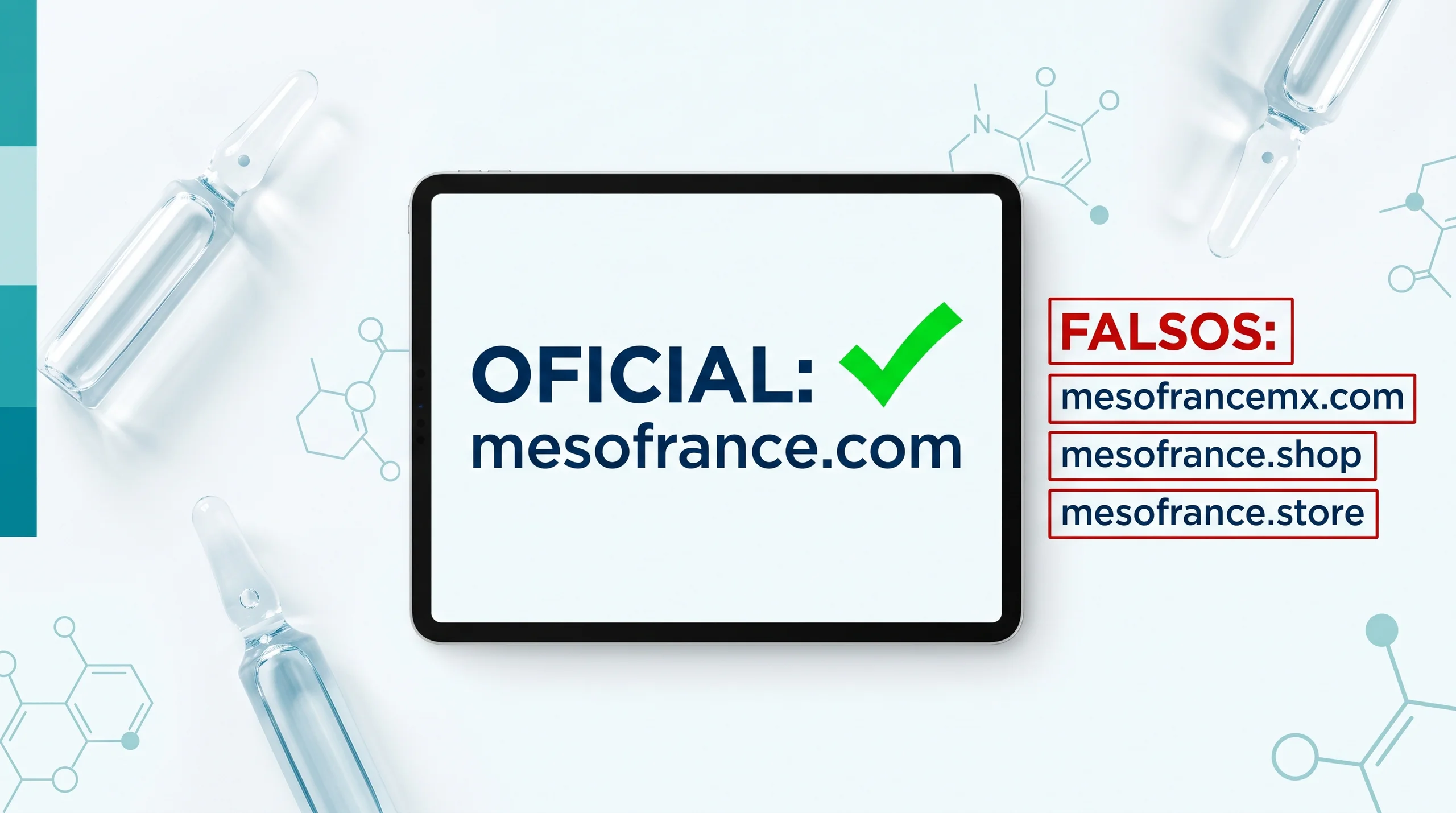 Sitios falsos que usan la marca Mesofrance: no te dejes engañar