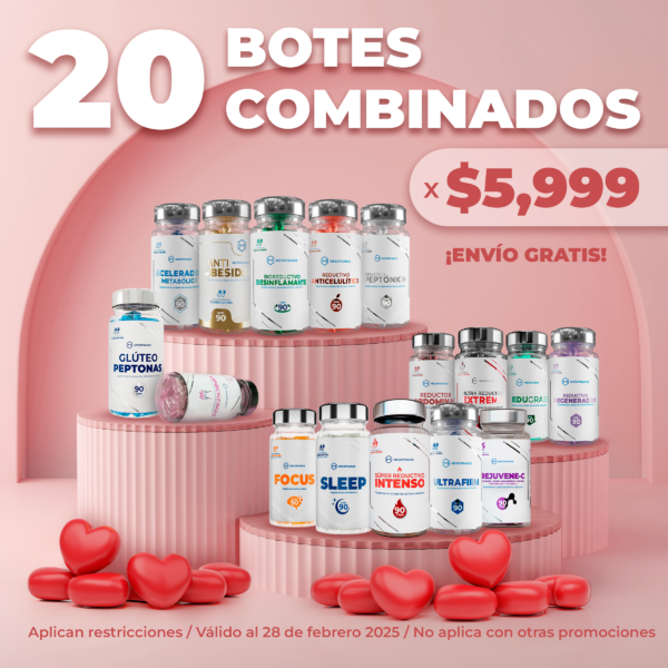 20 BOTES DE 90 CÁPSULAS X$5,999