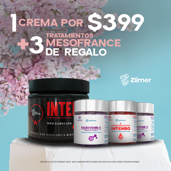 1 CREMA x $399 +3 TRATAMIENTOS MESOFRANCE