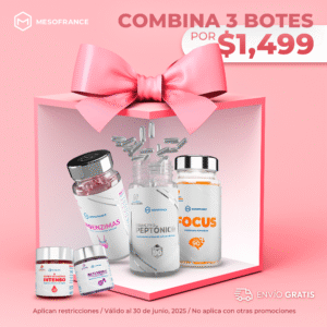 3 BOTES DE 90 CÁPSULAS + 2 TRATAMIENTOS MESOFRANCE