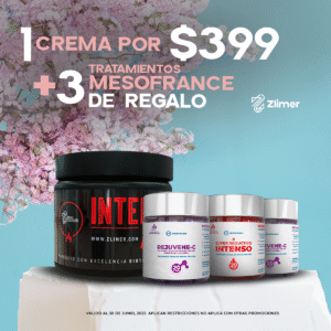 1 CREMA ZLIMER + 3 TRATAMIENTOS MESOFRANCE DE REGALO
