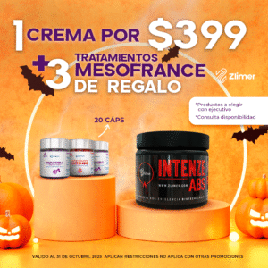 1 CREMA ZLIMER + 3 TRATAMIENTOS MESOFRANCE