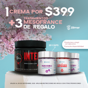 1 CREMA ZLIMER + 3 TRATAMIENTOS MESOFRANCE