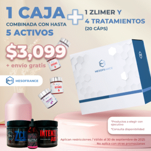 1 CAJA (COMB. HASTA 5 ACT.) + 1 ZLIMER  4 TRATAMIENTOS