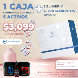 1 CAJA (COMB. HASTA 5 ACT.) + 1 ZLIMER  4 TRATAMIENTOS
