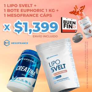 1 LIPO SVELT + 1 BOTE EUPHORIC 1 KG + 1 CAPS
