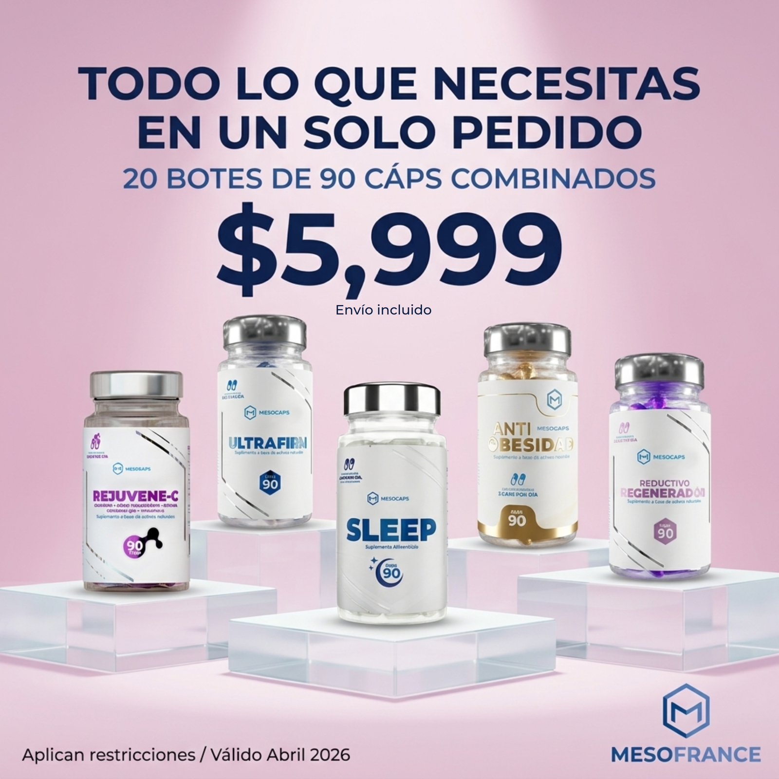 20 BOTES DE 90 CÁPSULAS
